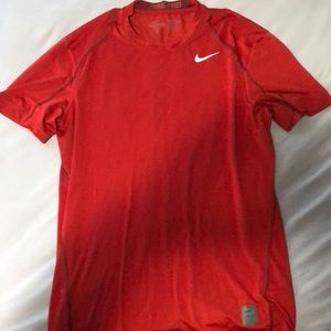 Nike pro red shirt